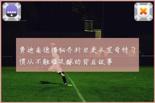 费迪南德揭秘乔科尔更衣室奇特习惯从不触碰足球的背后故事